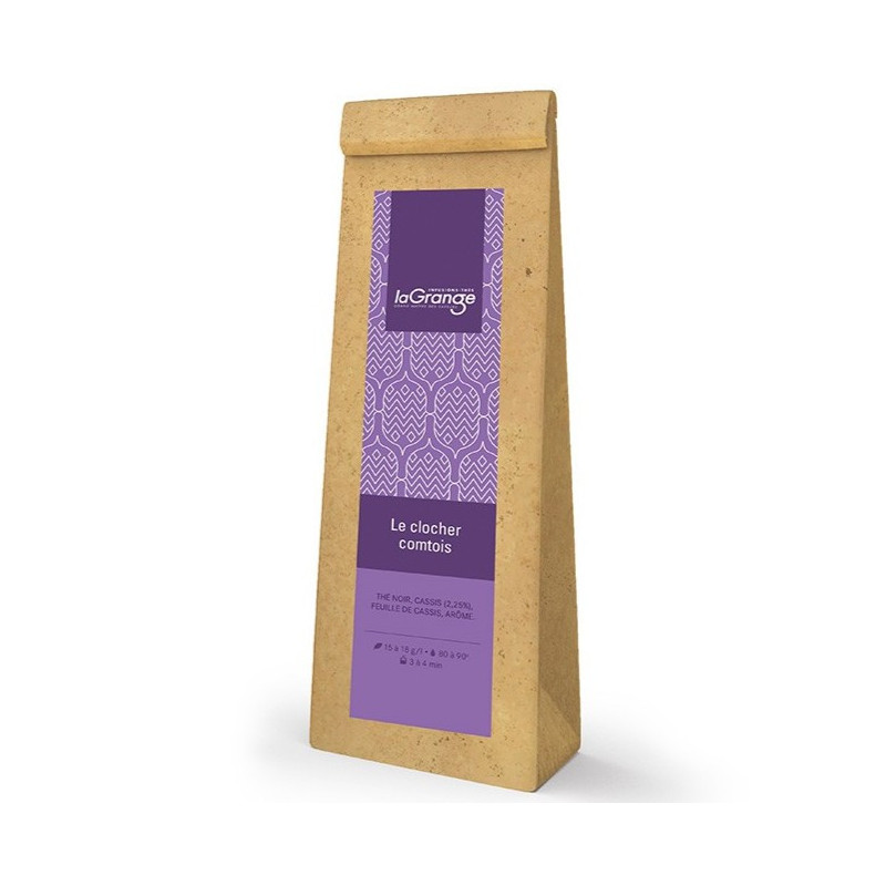 Thé noir - Le Clocher Comtois au cassis 100g