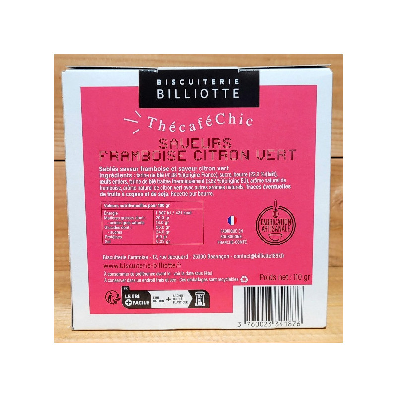 Mini Sablés Framboise Ctron vert 110g