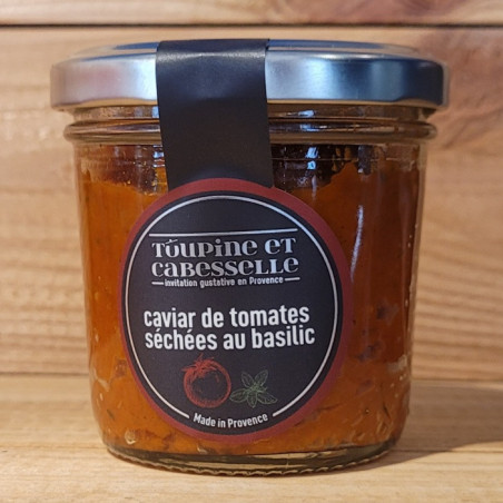 Caviar de tomates séchées au basilic - Toupine et Cabesselle