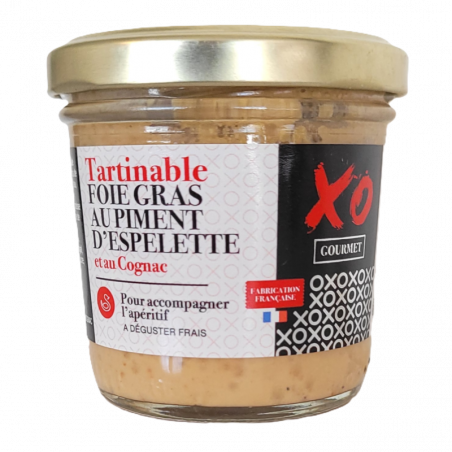 Tartinable au Foie gras au Piment d'Espelette et au cognac