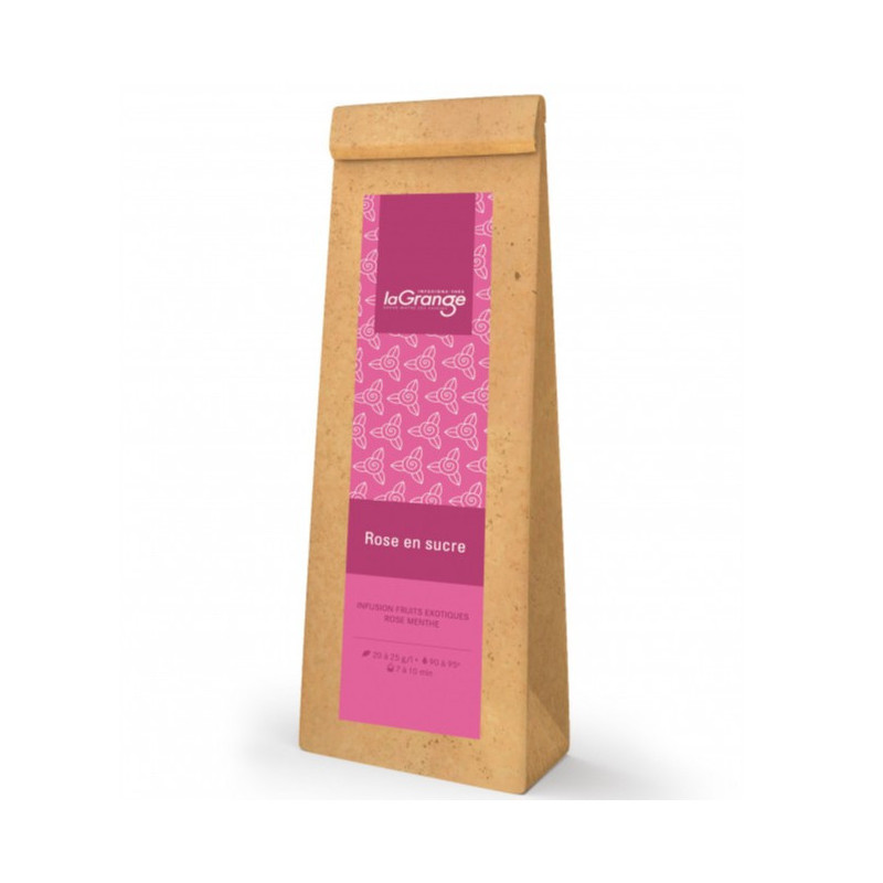 Infusion Rose en sucre Maison Lagrange 100g – Fruité & Floral