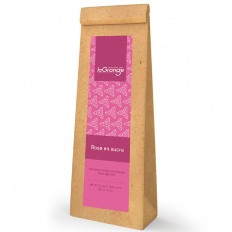 Infusion Rose en sucre Maison Lagrange 100g – Fruité & Floral