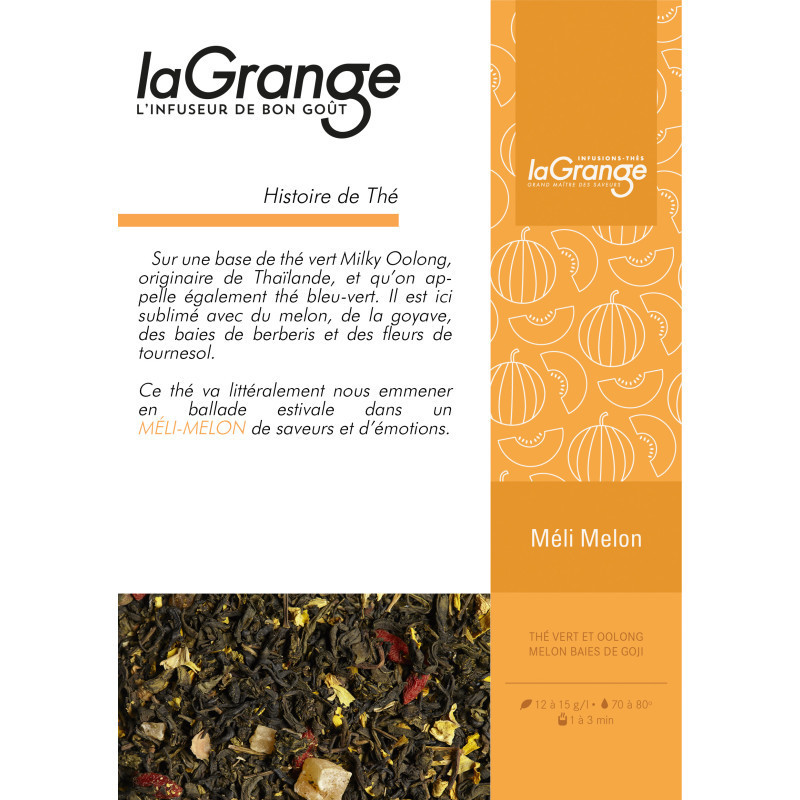 Thé vert Oolong Méli Melon Maison Lagrange 100g – Melon Goyave