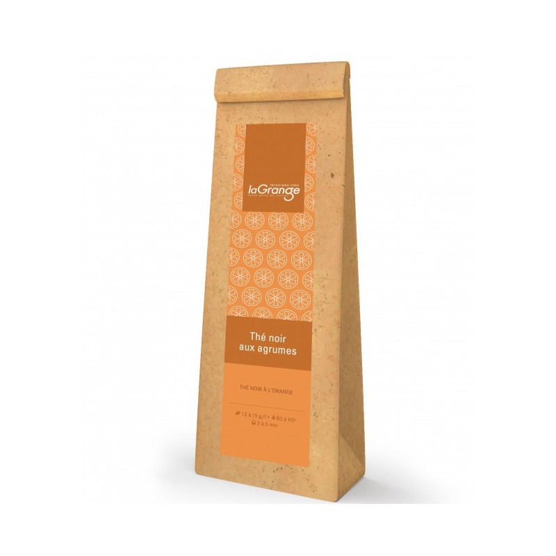 Thé noir aux agrumes Maison Lagrange – Thé noir orange et agrumes
