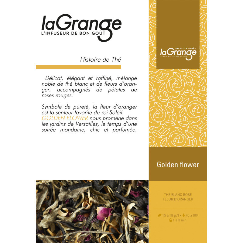 Thé blanc Golden Flower Maison Lagrange – Thé blanc délicat