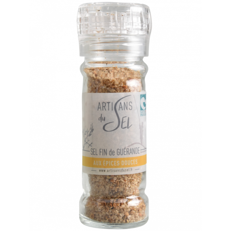 Sel fin de Guérande aromatisé - moulin 80g