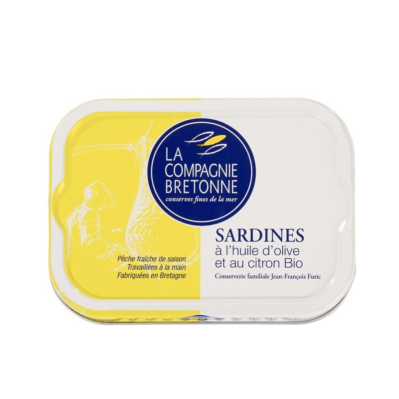 Sardines à l'huile Bio - La Compagnie Bretonne - 115g