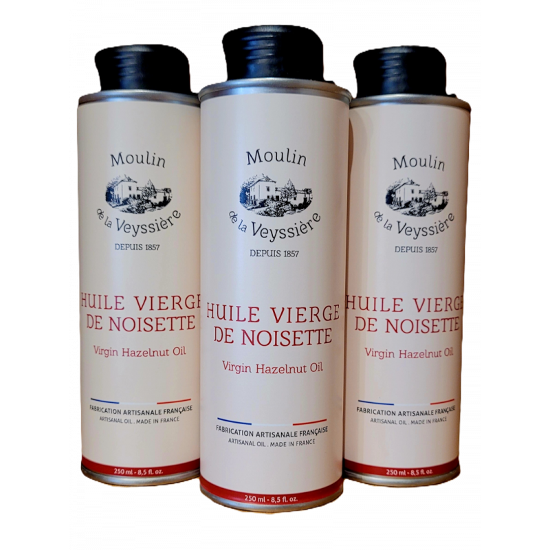 Huile de noisette du Périgord - Le Moulin de la Veyssière