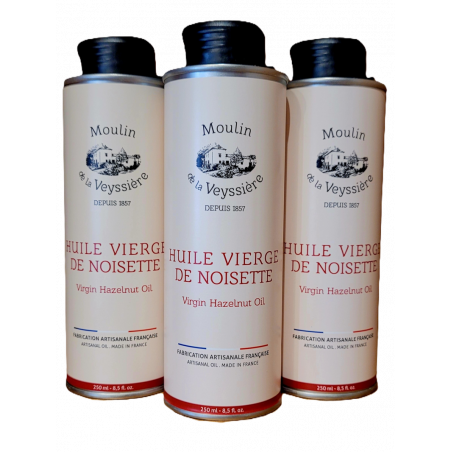Huile de noisette du Périgord - Le Moulin de la Veyssière