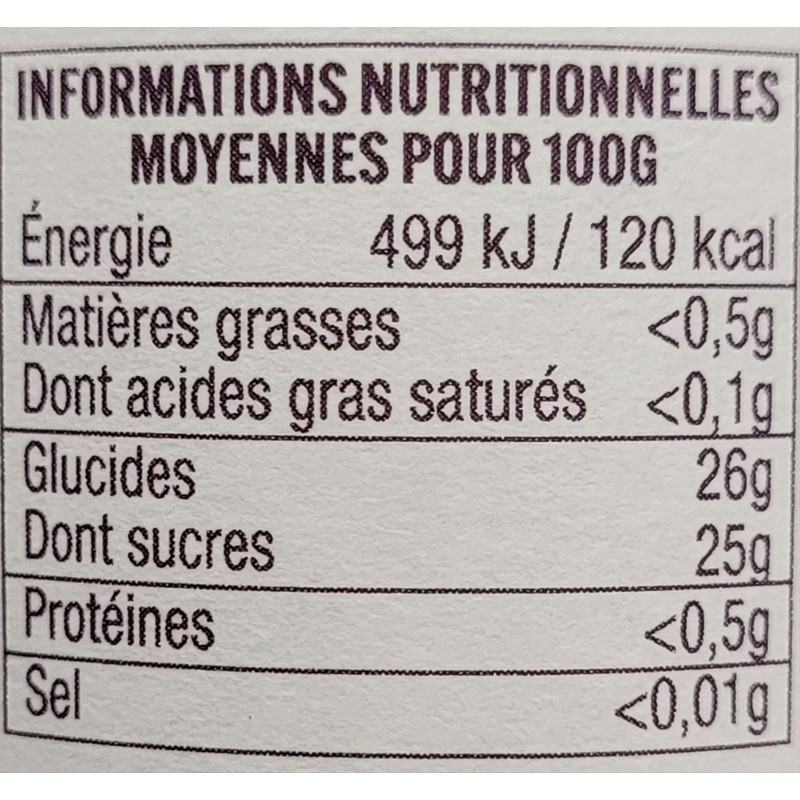 Coulis de fruits de France - Nectar de Bourgogne - 210g