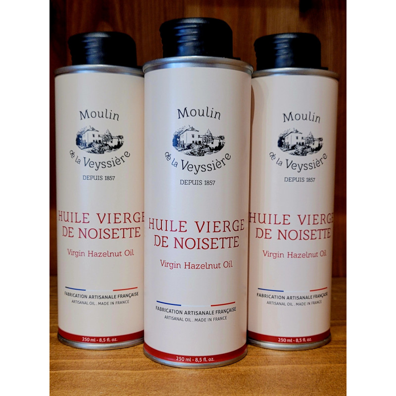 Huile de noisette du Périgord - Le Moulin de la Veyssière
