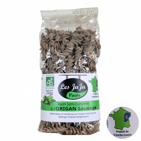 Fusili Bio Semi-complète Origan - JuJu Pastas - 250g