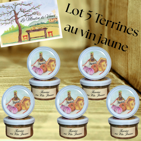 Lot 5 Terrines au vin jaune - Le Moulin de Vaux