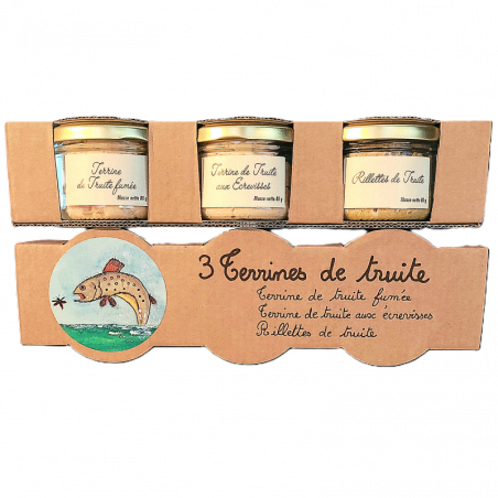 Lot 3 Terrines de truite - Le Moulin de Vaux - 3x80g