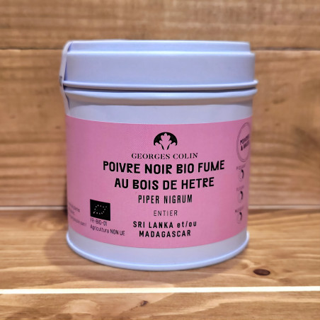 Poivre Noir fumé au bois de hêtre BIO