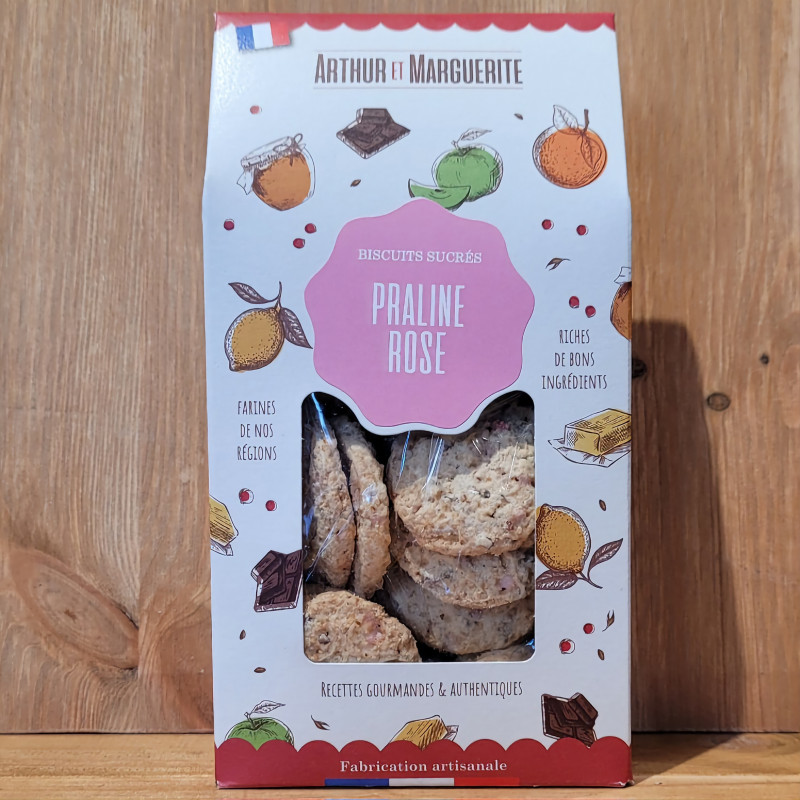 Biscuits sucrés Praline rose Bio