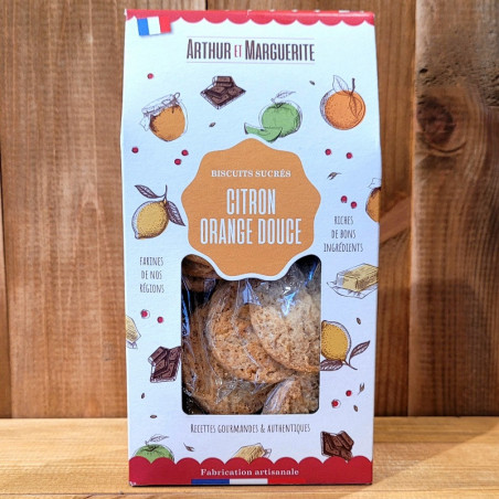 Biscuits sucrés  citron orange douce Bio 130g